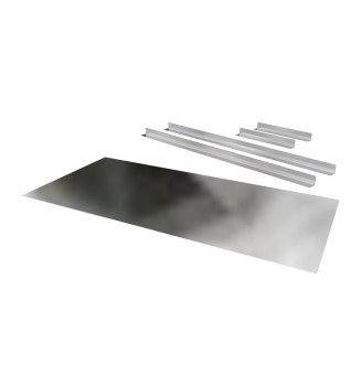 Closure Plate 1000 x 400 Plain with Brackets