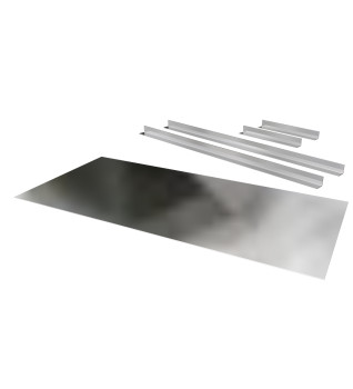 Closure Plate 1250 x 600 Plain with Brackets