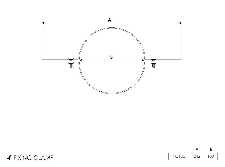 Fixing Clamp 4 Inch 