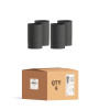 MATT Black 250mm Straight Length 8 Inch (200mm) Box Of 4