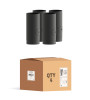 MATT Black 330mm Straight Length With Door 8 Inch (200mm) Box of 4