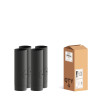 MATT Black 500mm Straight Length With Door 7 Inch (175mm) Box Of 4
