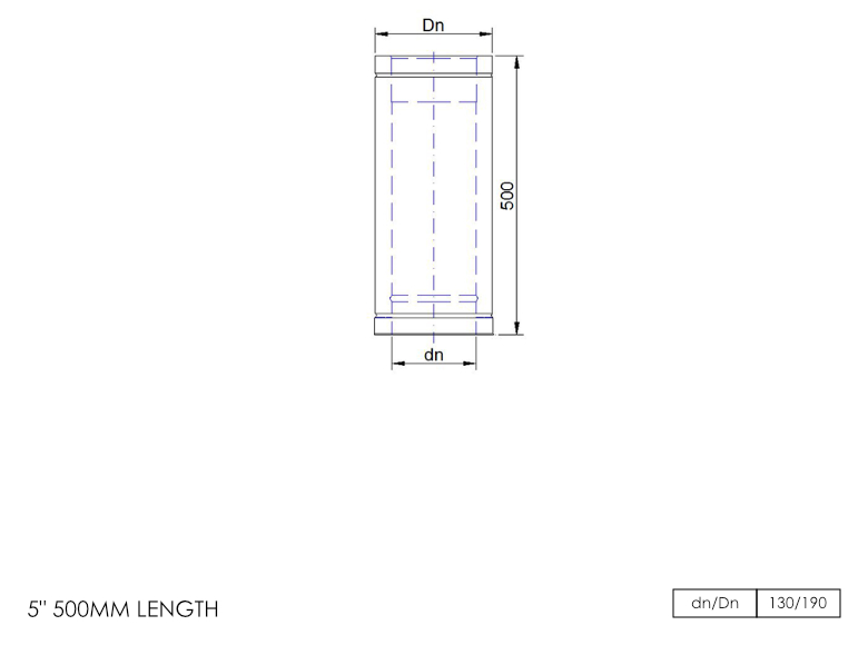 DTW 500mm Straight Length 5 Inch MB