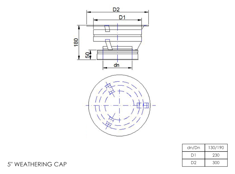 DTW Weathering Cap 5 Inch MB