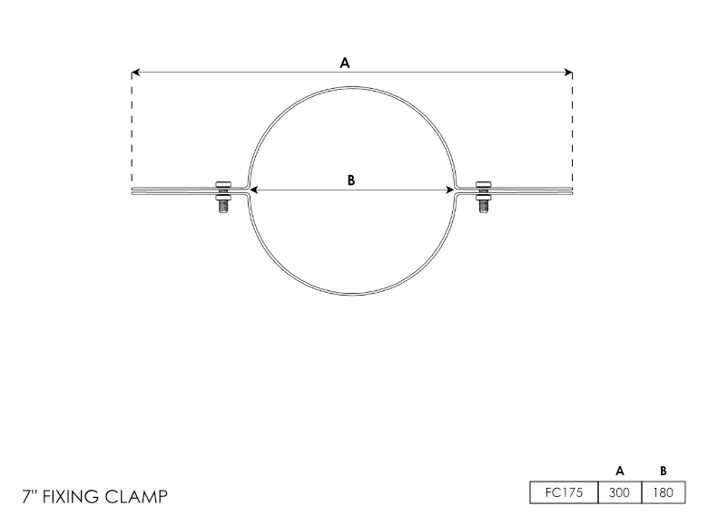 Fixing Clamp 7 Inch