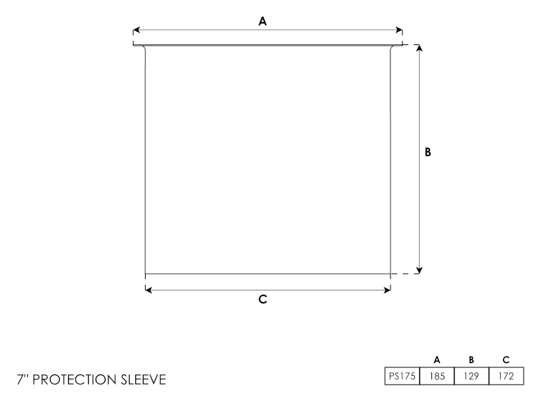 7 Inch Protection Insert Sleeve