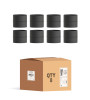 MATT Black Male to Male Adapter 8" (200mm) Box Of 8