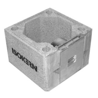 DM36 360mm square casing & soot door 250mm high