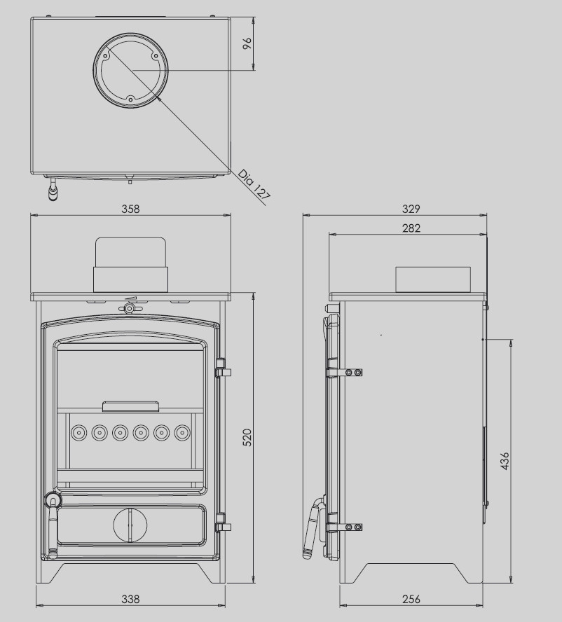 Go Eco 5kW Plus Multifuel Ecodesign Stove