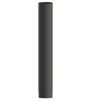 Matt Black Straight Length 1000mm 4"