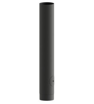 Matt Black Straight Length 1000mm with Door 4"