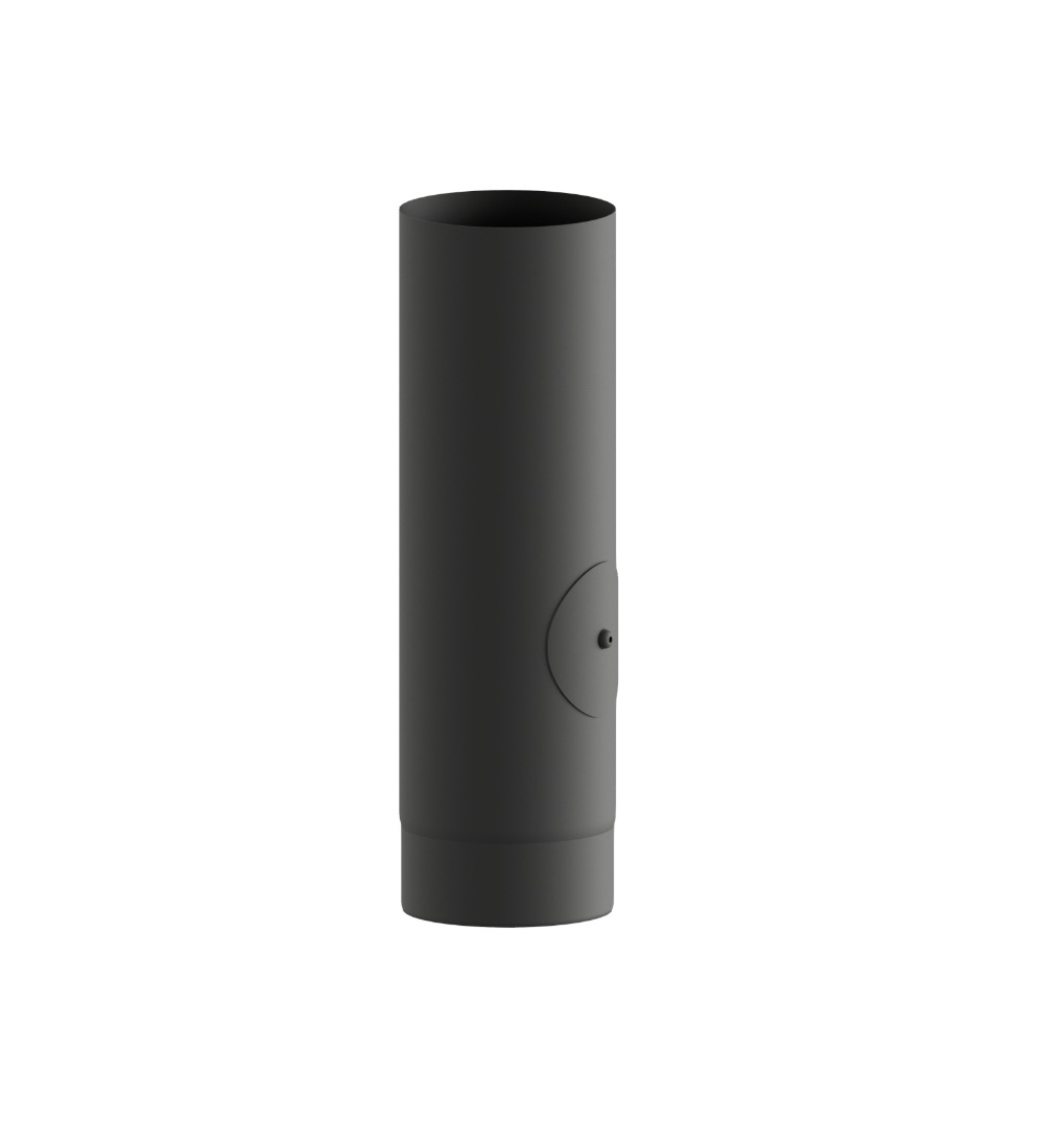 MATT Black 330mm Straight Length With Door 8 Inch (200mm)