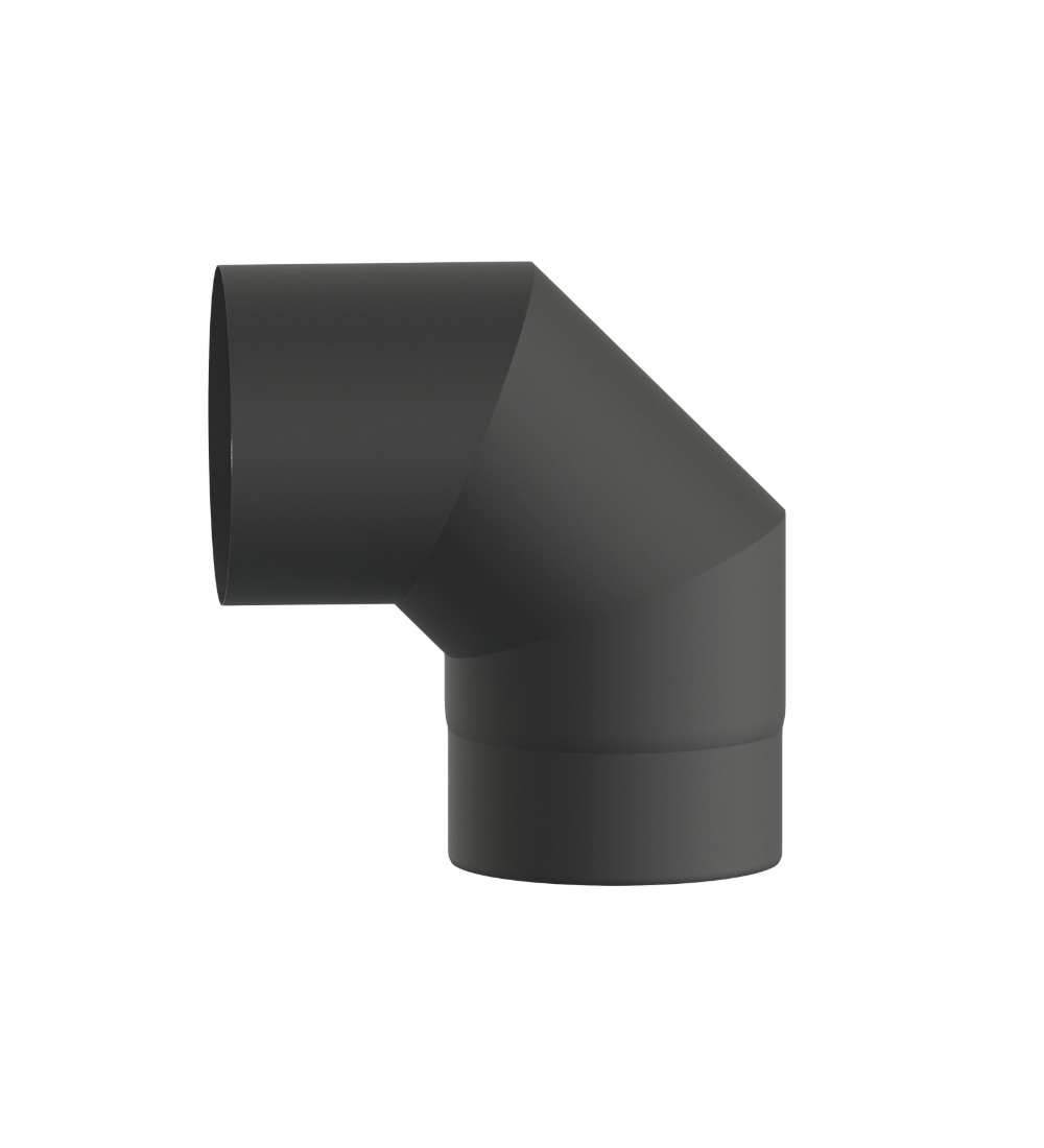 Matt Black Elbow 90° 8 Inch (200mm)