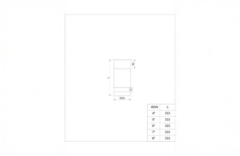 MATT Black 225mm Adjustable Length 4 Inch (100mm)
