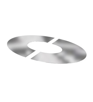 DTW 2-Part Round Finishing Plates 5" SS