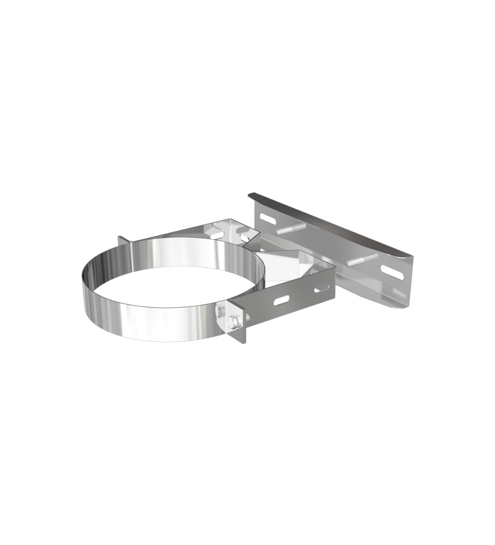 Support 8 DTW Flat Wall Support 8 Inch SS | Flue & Ducting