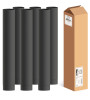 MATT Black 1000mm Straight Length 4 Inch (100mm) Box Of 6
