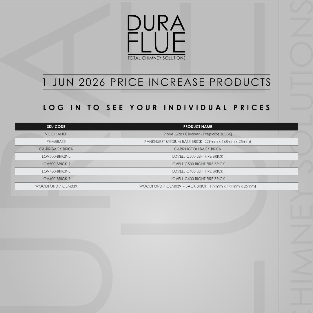 Advance Notice of Pricing Changes