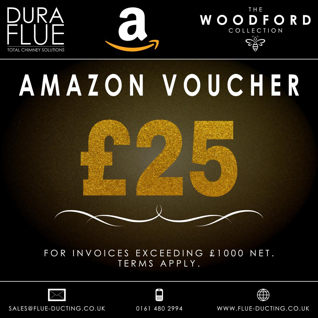 Amazon Vouchers for Flue &amp; Ducting Customers.
